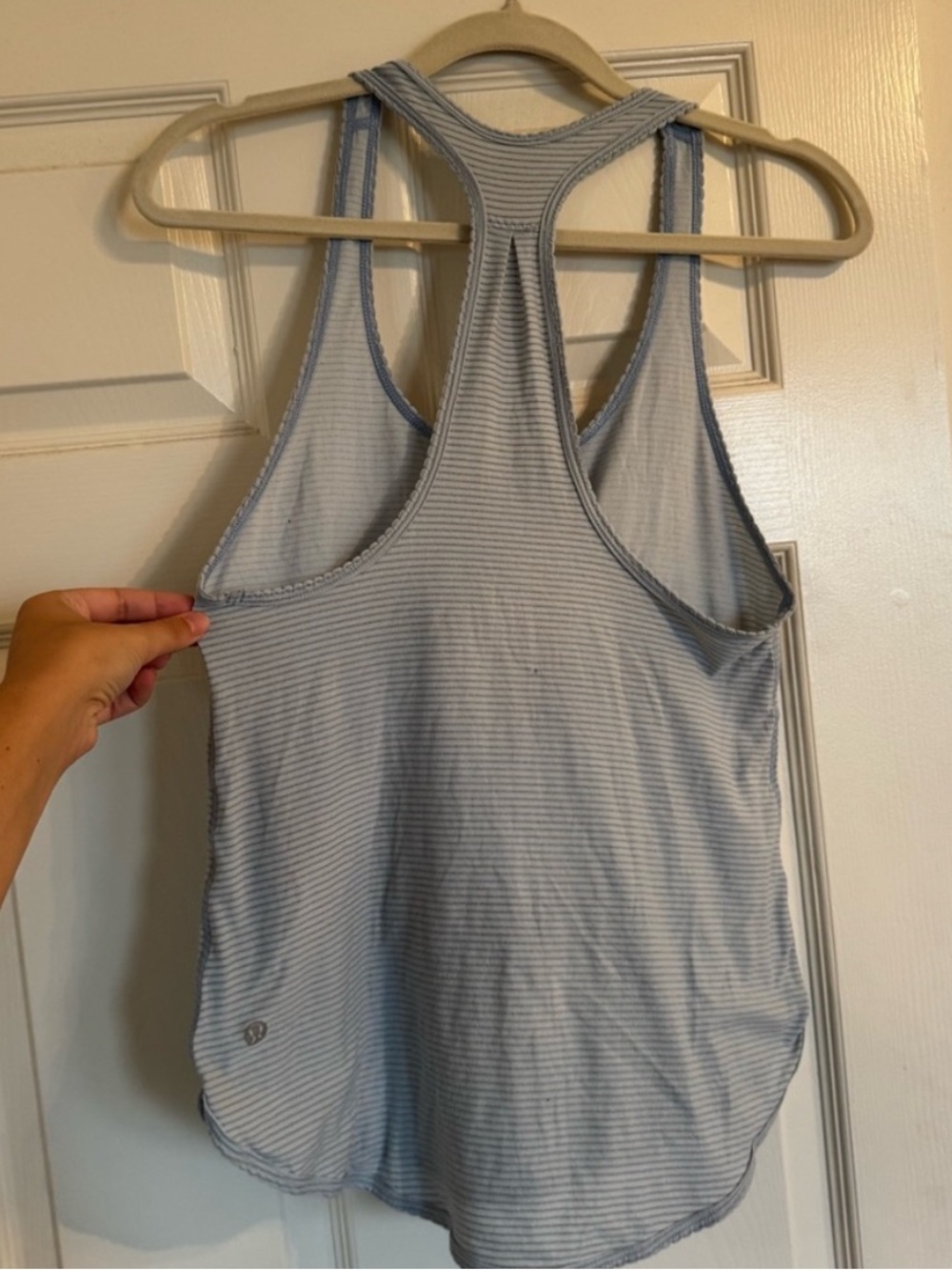 lululemon athletica Light Blue Ribbed Racerback Tank - Picture 3 of 5